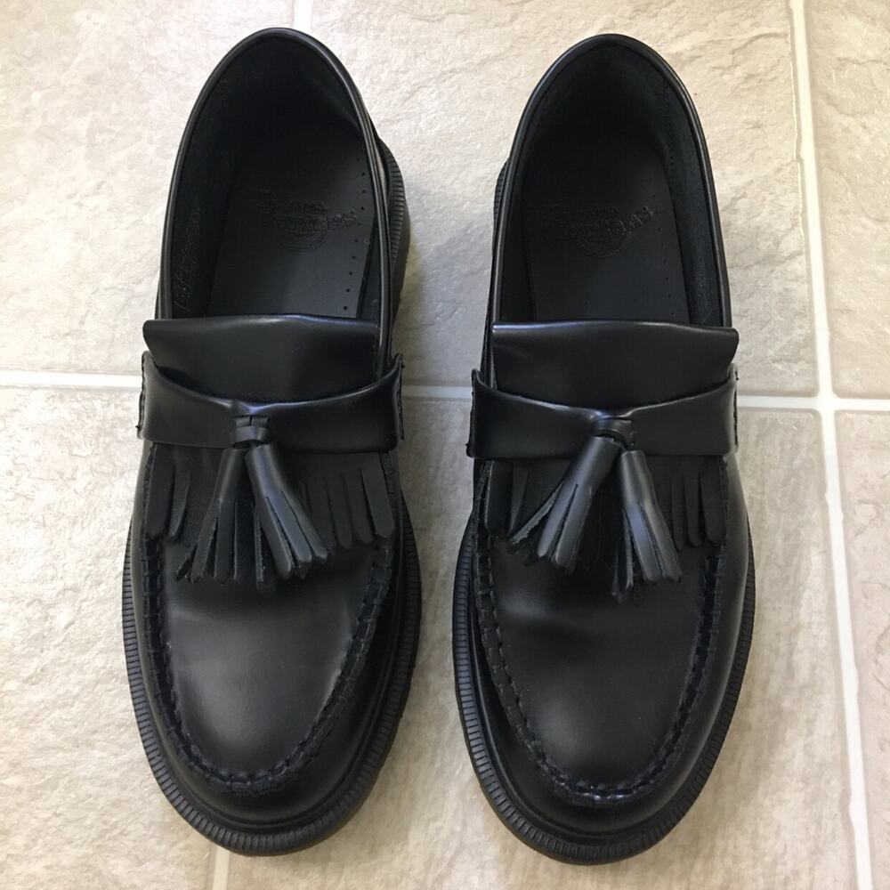 Dr. Martens Adrian Black Tassel Loafers